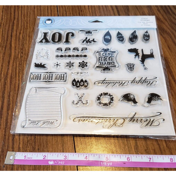 Fiskers Li'l Davis Designs Tis the Season Noel Set of 27 Clear Stamps - Picture 6 of 6